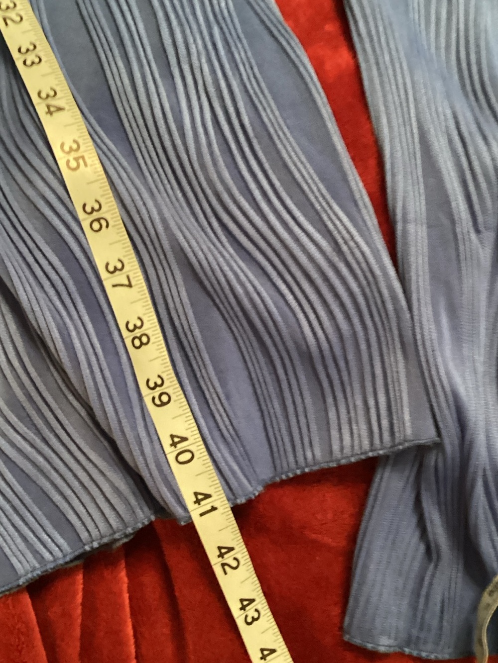Classic Pleated Button-Front Pantsuit in Royal Blue - Picture 11 of 12